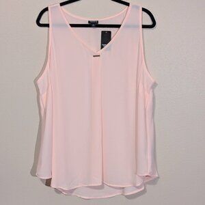 NWT Torrid Light Pink Sleeveless Blouse
